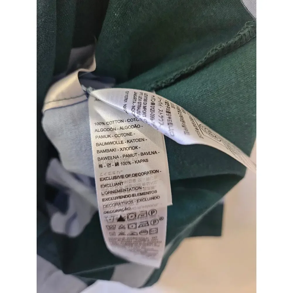 Levi's Shirts Stripes Button Up Blue Green Large Bundle